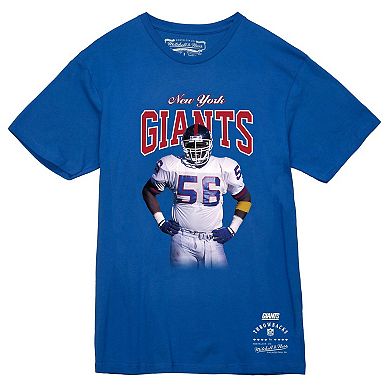 Men's Mitchell & Ness Lawrence Taylor Royal New York Giants Sideline Retired Player T-Shirt