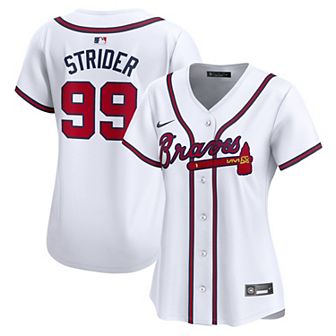 Women's Nike Spencer Strider White Atlanta Braves Home Limited Player Jersey