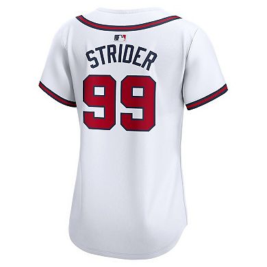 Women's Nike Spencer Strider White Atlanta Braves Home Limited Player Jersey