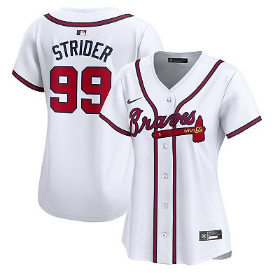 Women's Nike Spencer Strider White Atlanta Braves Home Limited Player Jersey