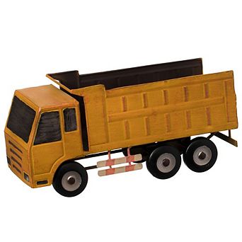 Decorative Rustic Metal Yellow Single Bottle Truck Wine Holder