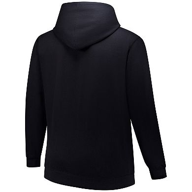 Men's Black Atlanta Braves Stack Fleece Pullover Hoodie