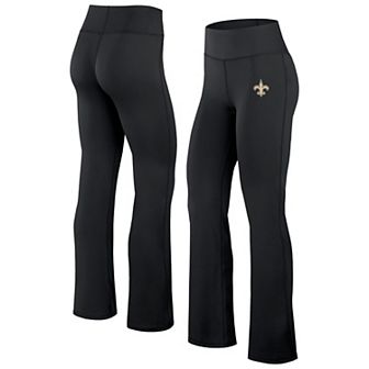 Women's Fanatics Black New Orleans Saints Maxed Out Flare Leggings