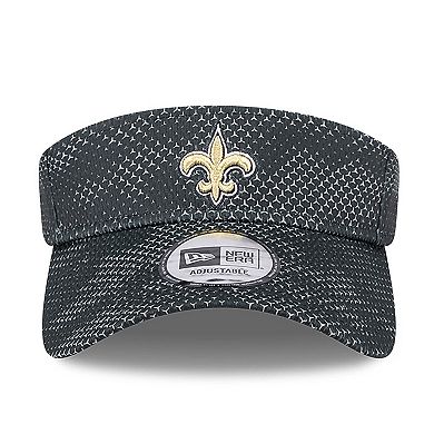 Men's New Era Black New Orleans Saints 2024 Sideline Visor
