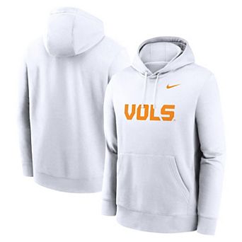 Men's Nike White Tennessee Volunteers Primetime Alternate Logo Club Fleece Pullover Hoodie