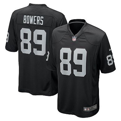 Men's Nike Brock Bowers Black Las Vegas Raiders Player Game Jersey