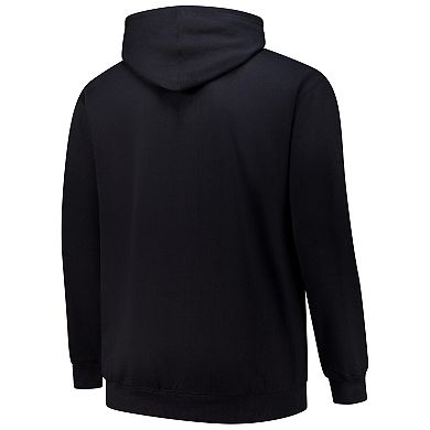 Men's Black Cleveland Guardians Stack Fleece Pullover Hoodie