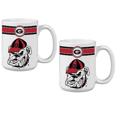 Georgia Bulldogs 15oz. Classic Coffee Mug Two-Pack