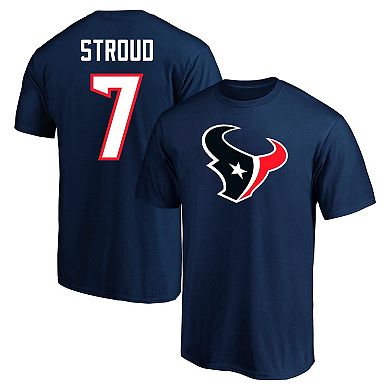 Men's Fanatics C.J. Stroud Navy Houston Texans Big & Tall Player Name & Number T-Shirt