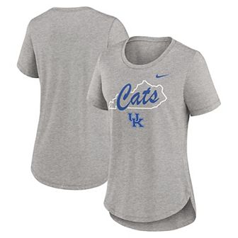 Women's Nike Heather Gray Kentucky Wildcats Local Campus Location Mantra Tri-Blend T-Shirt