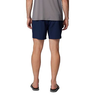 Men's Columbia Navy North Carolina Tar Heels PFG Terminal Roamer Omni-Shade Stretch Shorts