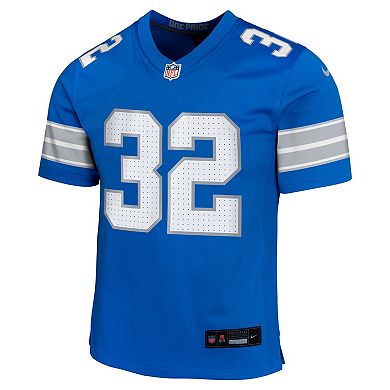 Youth Nike Brian Branch Blue Detroit Lions Team Player Game Jersey