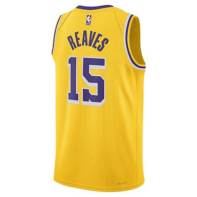 Unisex Nike Austin Reaves Gold Los Angeles Lakers Swingman Jersey - Icon Edition