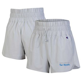 Women's Champion Silver North Carolina Tar Heels Tailgate Her Woven Shorts