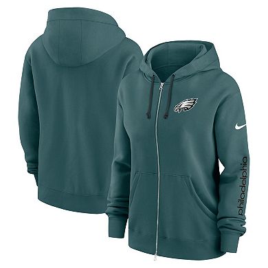 Women's Nike Midnight Green Philadelphia Eagles Plus Size Phoenix Full-Zip Hoodie