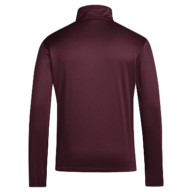 Men's adidas Maroon Mississippi State Bulldogs 2024 Coaches Sideline Quarter-Zip Top