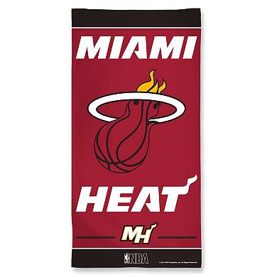 WinCraft Miami Heat 30" x 60" Fiber Beach Towel