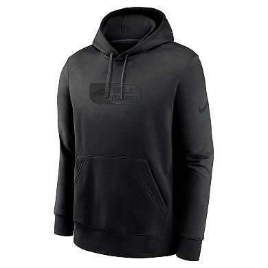 Men's Nike Black Buffalo Bills Edge French Terry Club Pullover Hoodie
