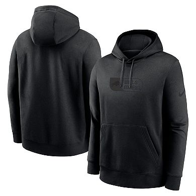 Men's Nike Black Buffalo Bills Edge French Terry Club Pullover Hoodie