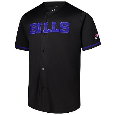 Men's Fanatics Black Buffalo Bills Pop Full-Button Jersey