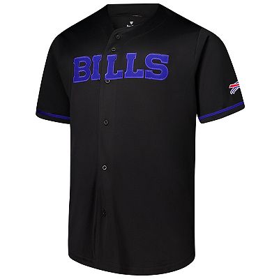 Men s Fanatics Black Buffalo Bills Pop Full Button Jersey