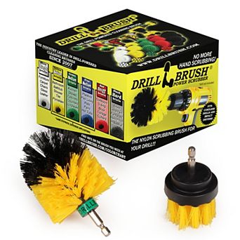 Bathroom Cleaning Brushes - Carpet Scrub Brush - Shower Cleaner - Bathtub - Tile & Grout Cleaner