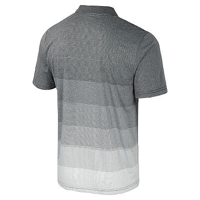 Men's Colosseum Gray Colorado Buffaloes Striped Mesh Polo
