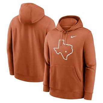 Men's Nike Texas Orange Texas Longhorns Primetime Alternate Logo Club Fleece Pullover Hoodie