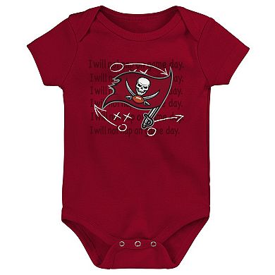 Newborn & Infant Tampa Bay Buccaneers Team Starter 3-Pack Bodysuit Set