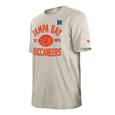 Men's New Era Tan Tampa Bay Buccaneers 3rd Down Retro Logo T-Shirt