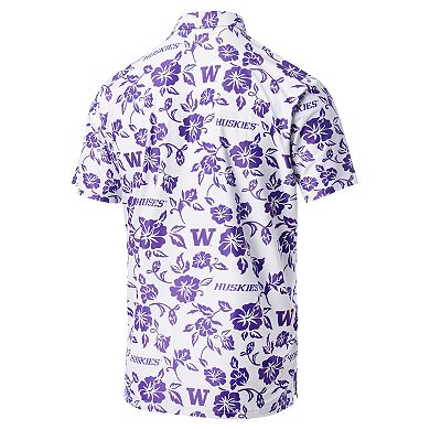 Men's Reyn Spooner White Washington Huskies Performance Polo