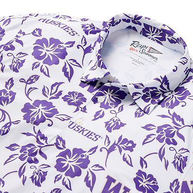 Men's Reyn Spooner White Washington Huskies Performance Polo