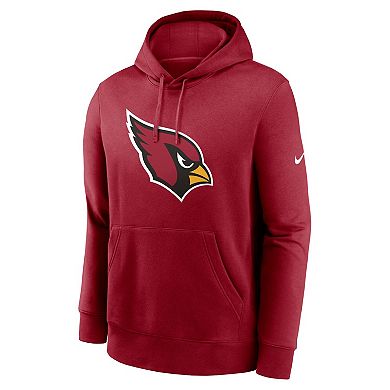 Men's Nike Cardinal Arizona Cardinals Club Logo Pullover Hoodie
