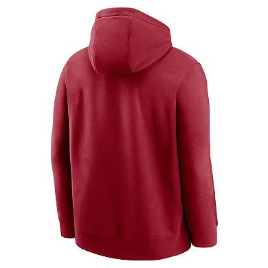 Men's Nike Cardinal Arizona Cardinals Club Logo Pullover Hoodie