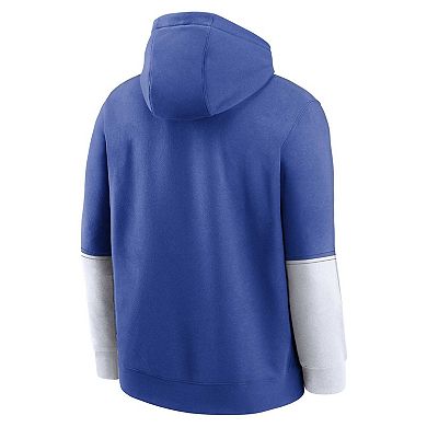 Men's Nike Royal Air Force Falcons 2024 Sideline Club Fleece Pullover Hoodie