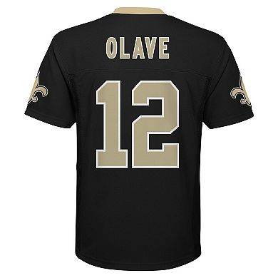 Youth Chris Olave Black New Orleans Saints Replica Player Jersey