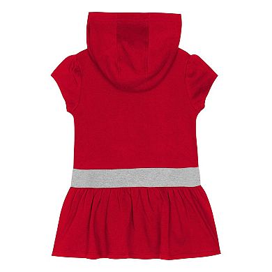 Girls Toddler Scarlet Ohio State Buckeyes Team Love French Terry Hoodie Dress