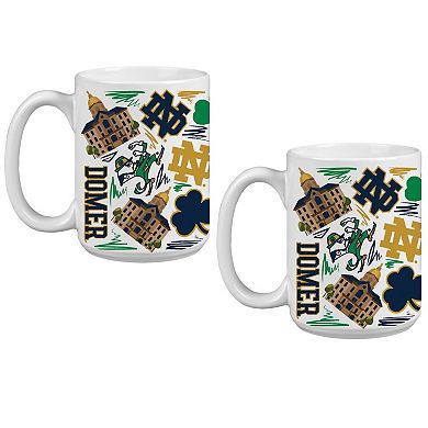 Notre Dame Fighting Irish 15oz. Local Coffee Mug Two-Pack