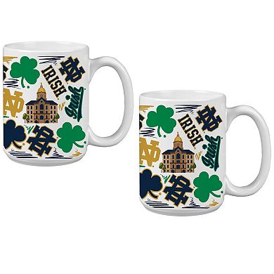 Notre Dame Fighting Irish 15oz. Local Coffee Mug Two-Pack