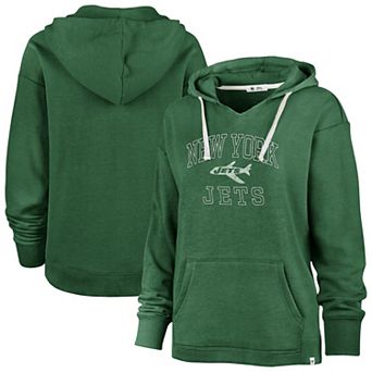 Women's Profile Kelly Green New York Jets Kennedy Pullover Hoodie