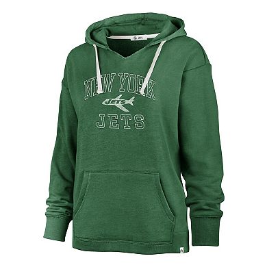 Women's Profile Kelly Green New York Jets Plus Size Kennedy Pullover Hoodie