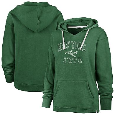 Women's Profile Kelly Green New York Jets Plus Size Kennedy Pullover Hoodie