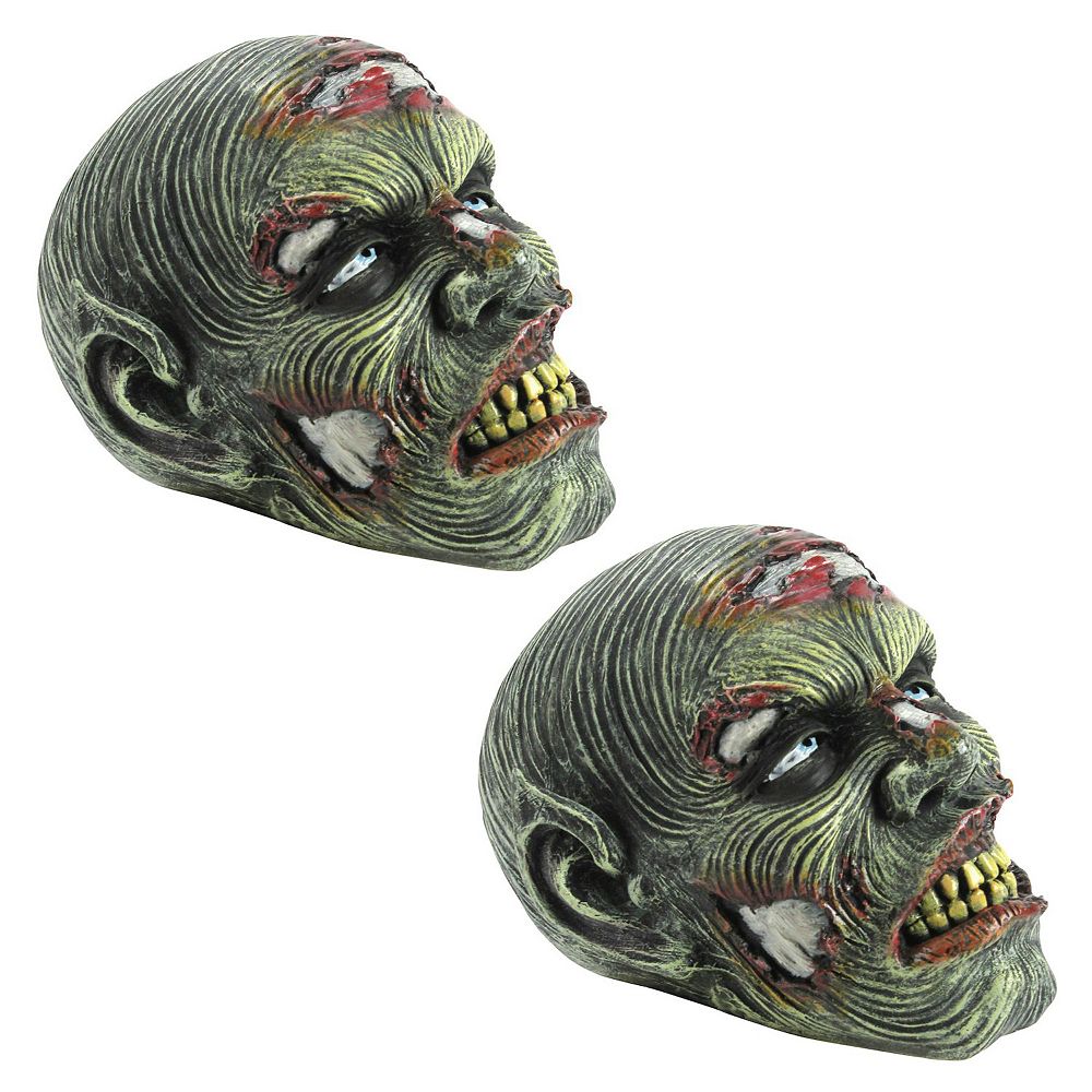 Lost Zombie Head Statues: Set Of Two