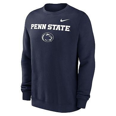 Men's Nike Navy Penn State Nittany Lions Primetime Primary Stack Pullover Sweatshirt
