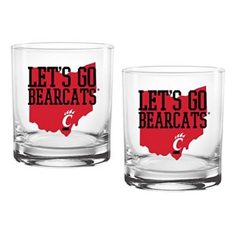 Cincinnati Bearcats Two-Pack 14oz. Hometown Glass Set