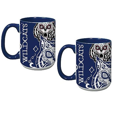 Arizona Wildcats Two-Pack Dia De Los Muertos Mug Set