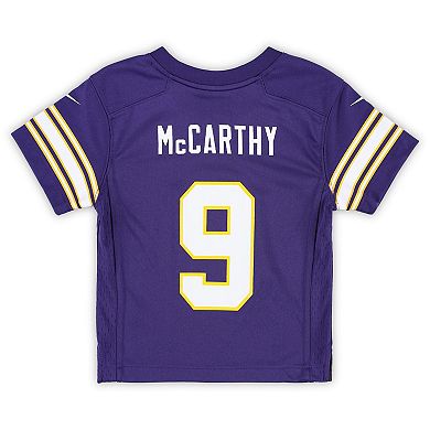 Infant Nike J.J. McCarthy Purple Minnesota Vikings Alternate Player Game Jersey
