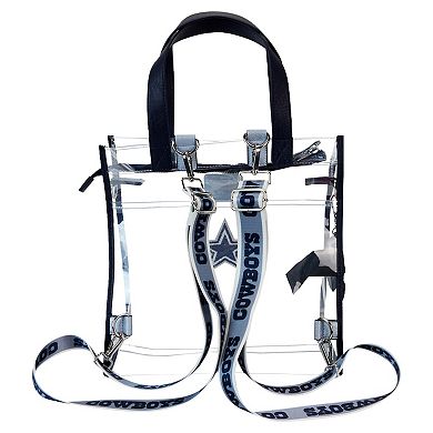 Loungefly Dallas Cowboys Clear Convertible Backpack & Tote Bag