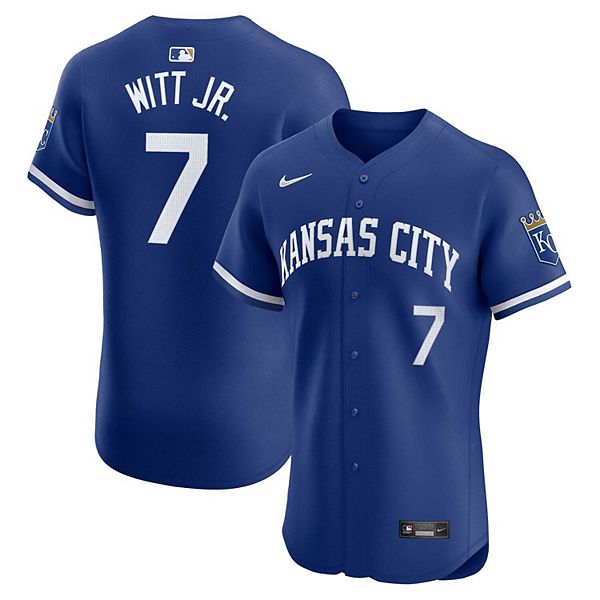 Men s Nike Bobby Witt Jr. Royal Kansas City Royals Alternate Elite Player Jersey