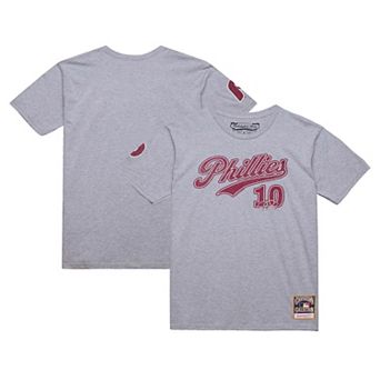 Men's Mitchell & Ness Darren Daulton Heather Gray Philadelphia Phillies Cooperstown Collection Player T-Shirt